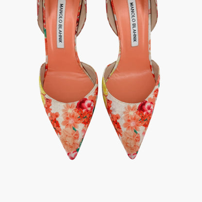 Manolo Blahnik Taylerbi Floral d’Orsay Pumps – Size 40