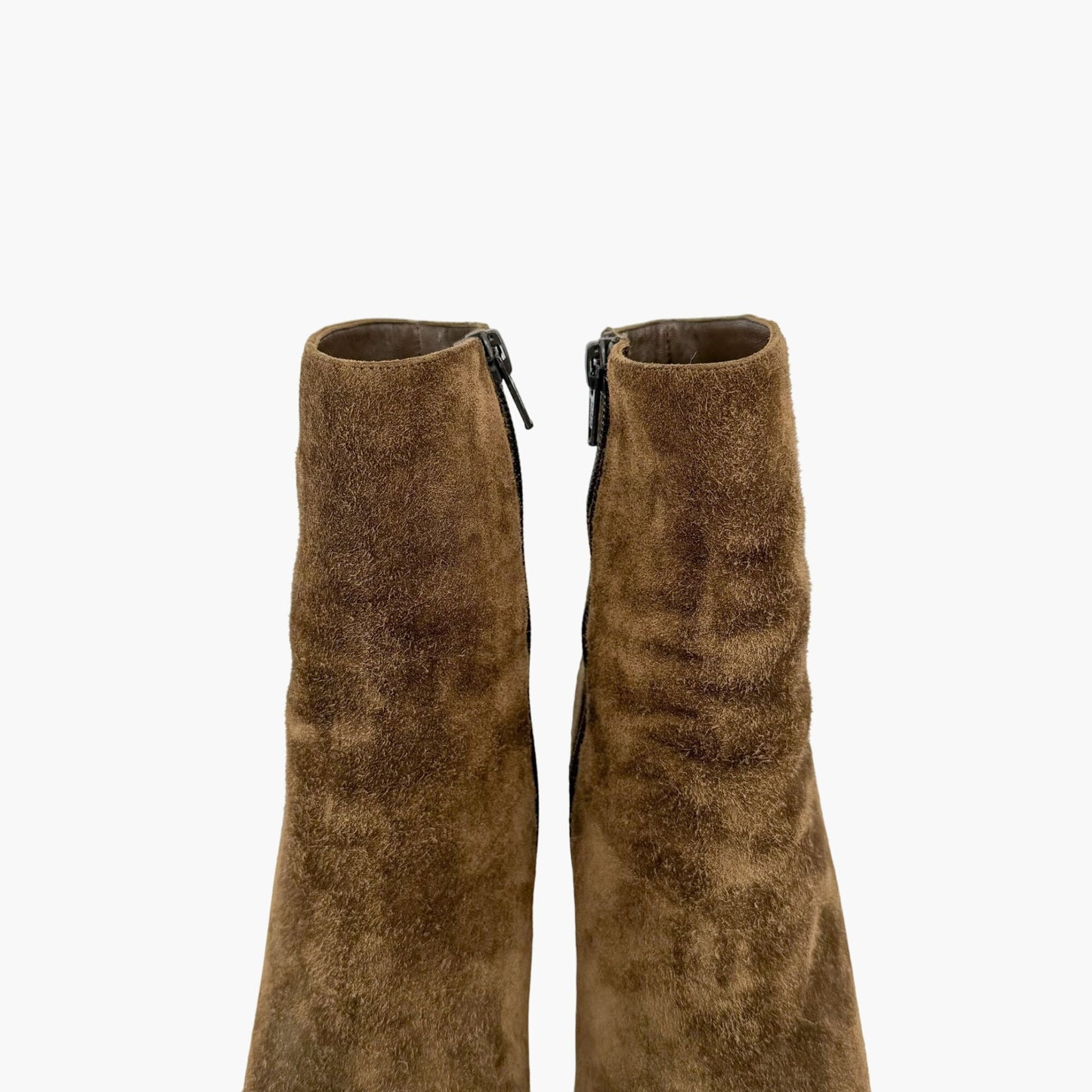 Christian Louboutin Khaki Green Suede Ankle Boots Size 36.5