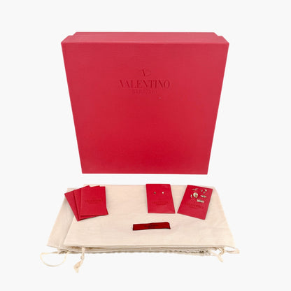 Valentino Rockstud Crystal Leaves Caged Sandals Size 38