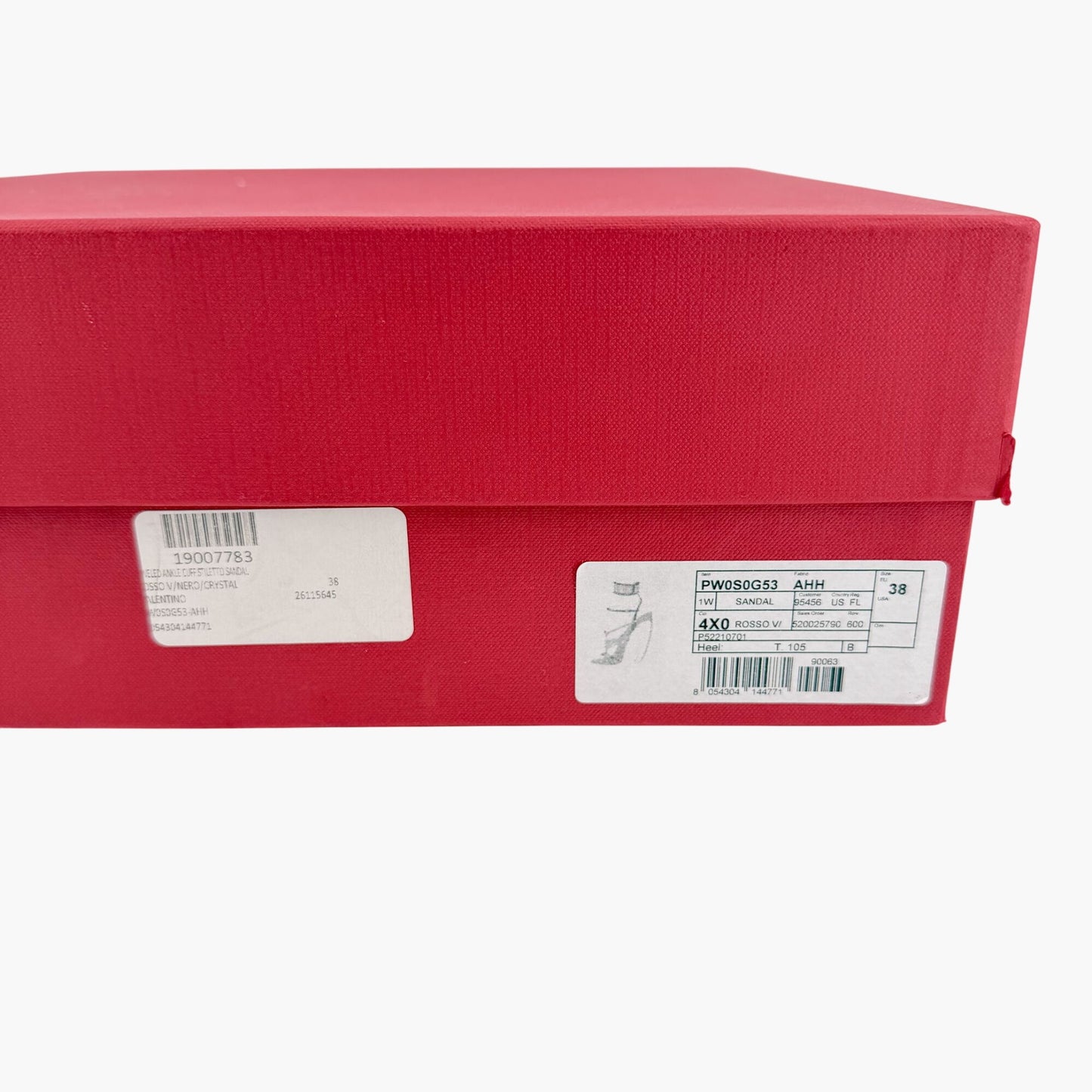 Valentino Rockstud Crystal Leaves Caged Sandals Size 38