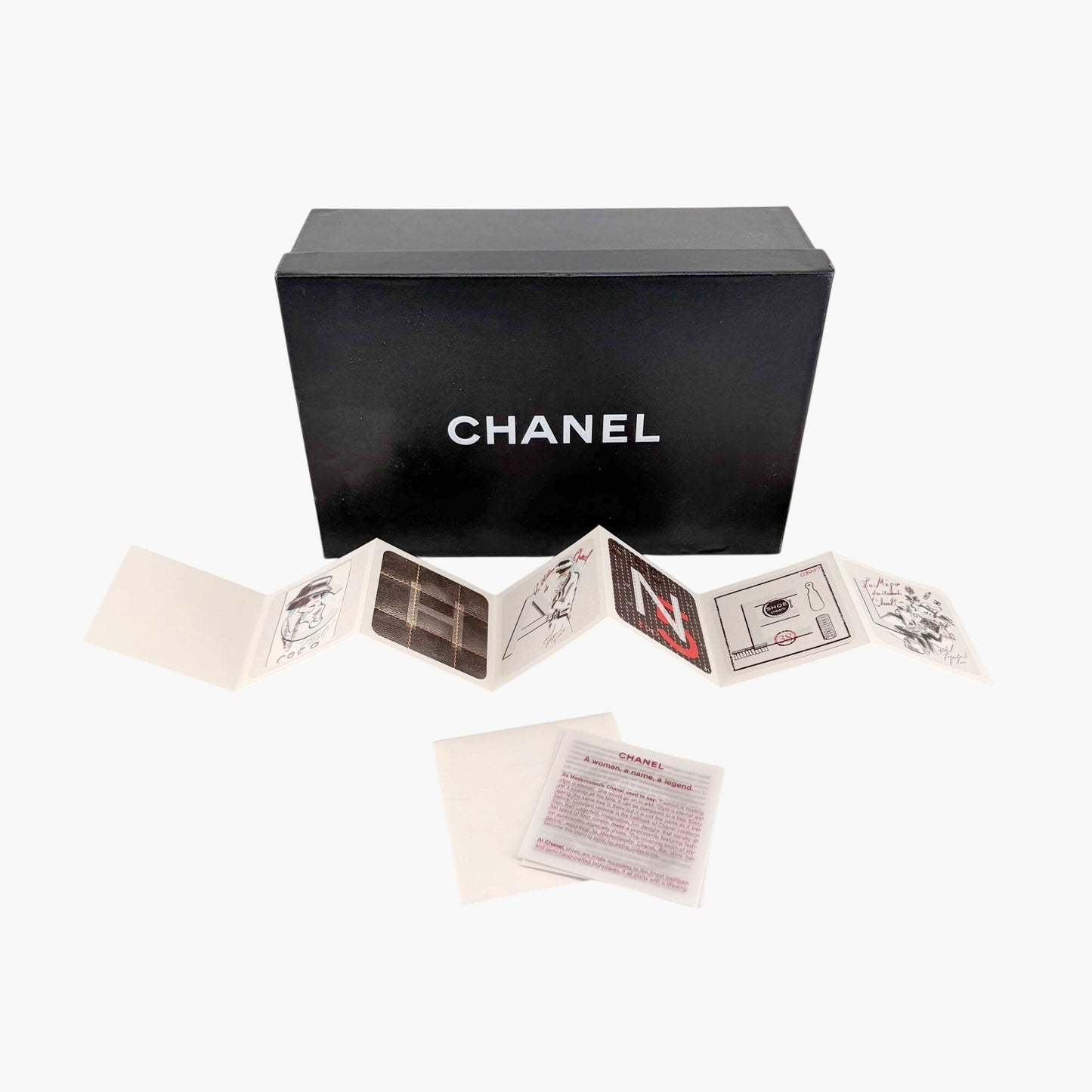 Chanel Vintage CC Cap Toe Ballet Flats Gray Size 37