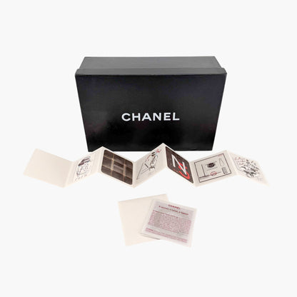 Chanel Vintage CC Cap Toe Ballet Flats Gray Size 37