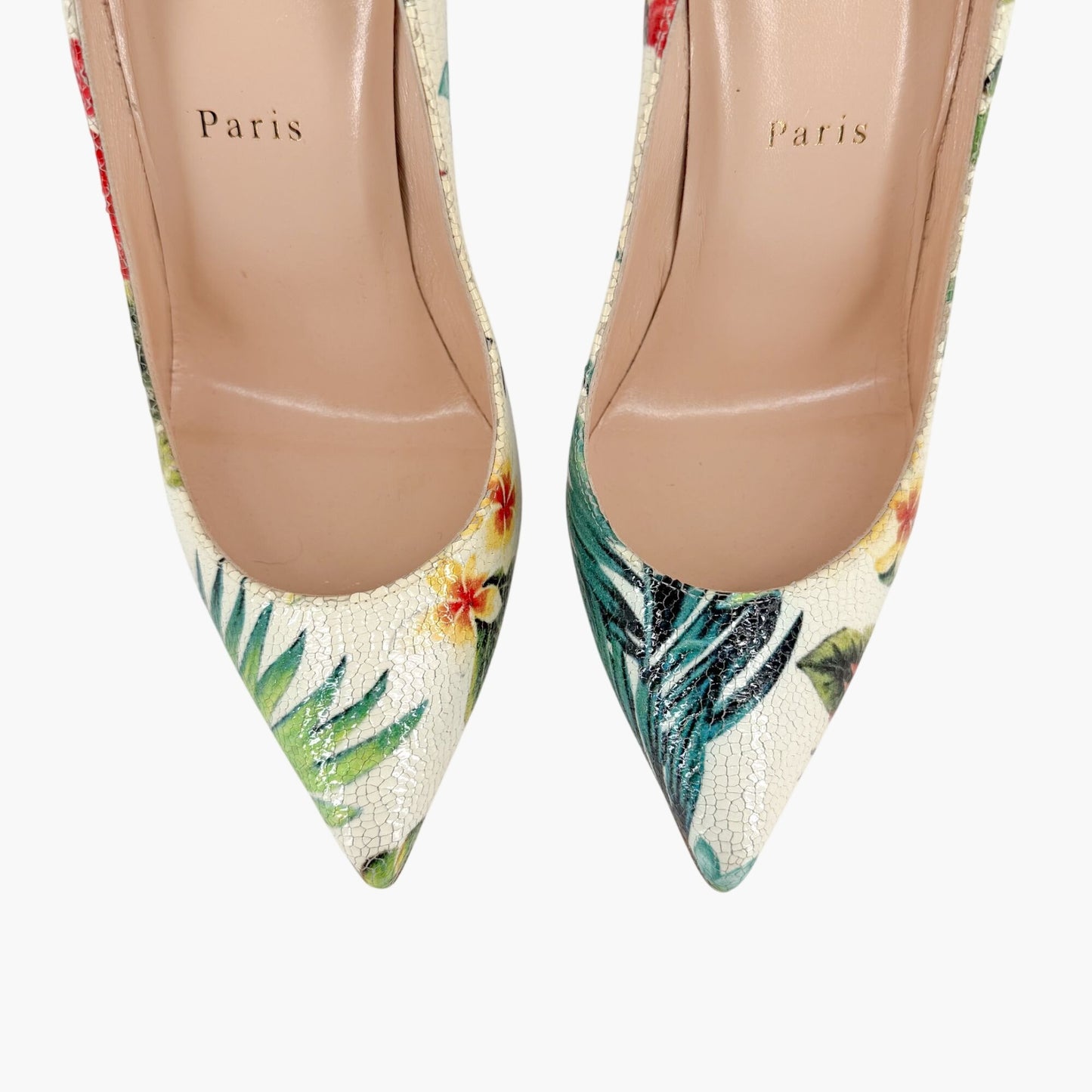 Christian Louboutin Pigalle 100 Hawaii Floral Pumps Size 38