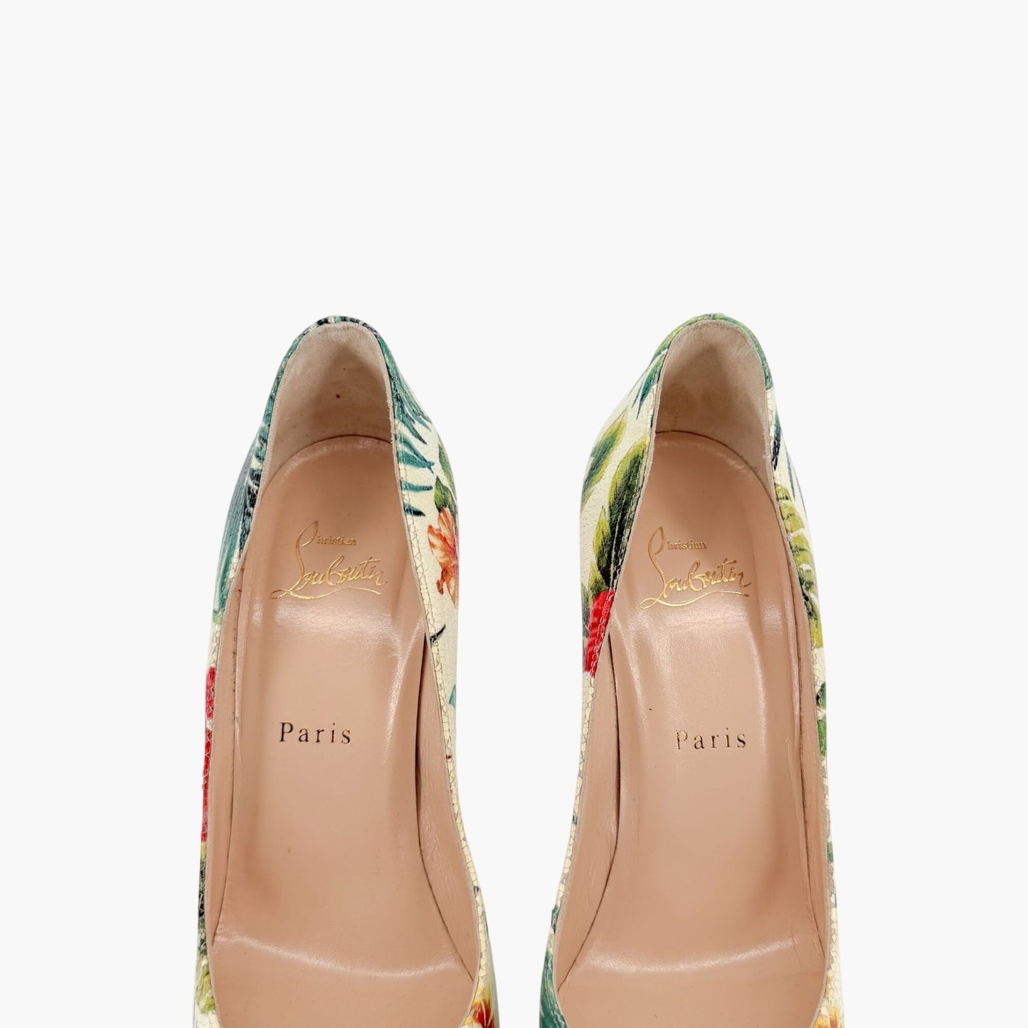 Christian Louboutin Pigalle 100 Hawaii Floral Pumps Size 38