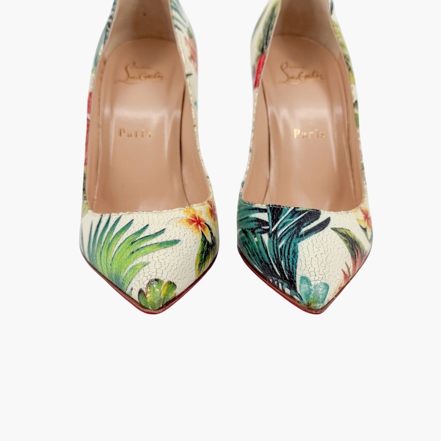 Christian Louboutin Pigalle 100 Hawaii Floral Pumps Size 38