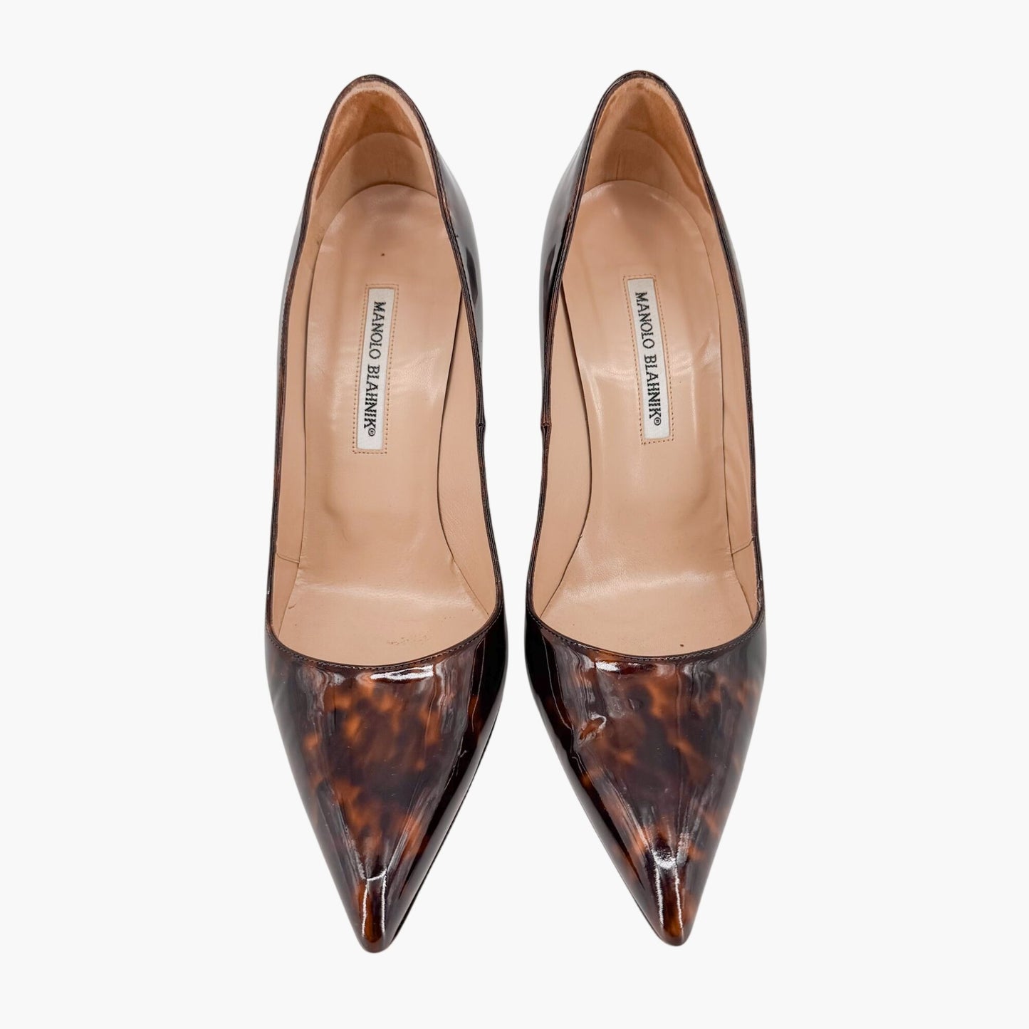 Manolo Blahnik BB Patent Pumps Brown Size 40.5