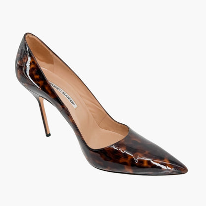 Manolo Blahnik BB Patent Pumps Brown Size 40.5