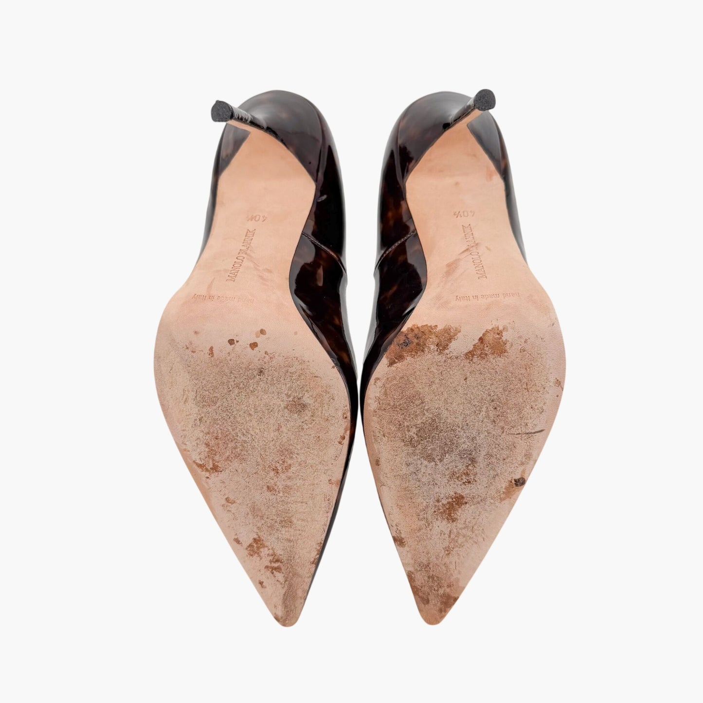 Manolo Blahnik BB Patent Pumps Brown Size 40.5