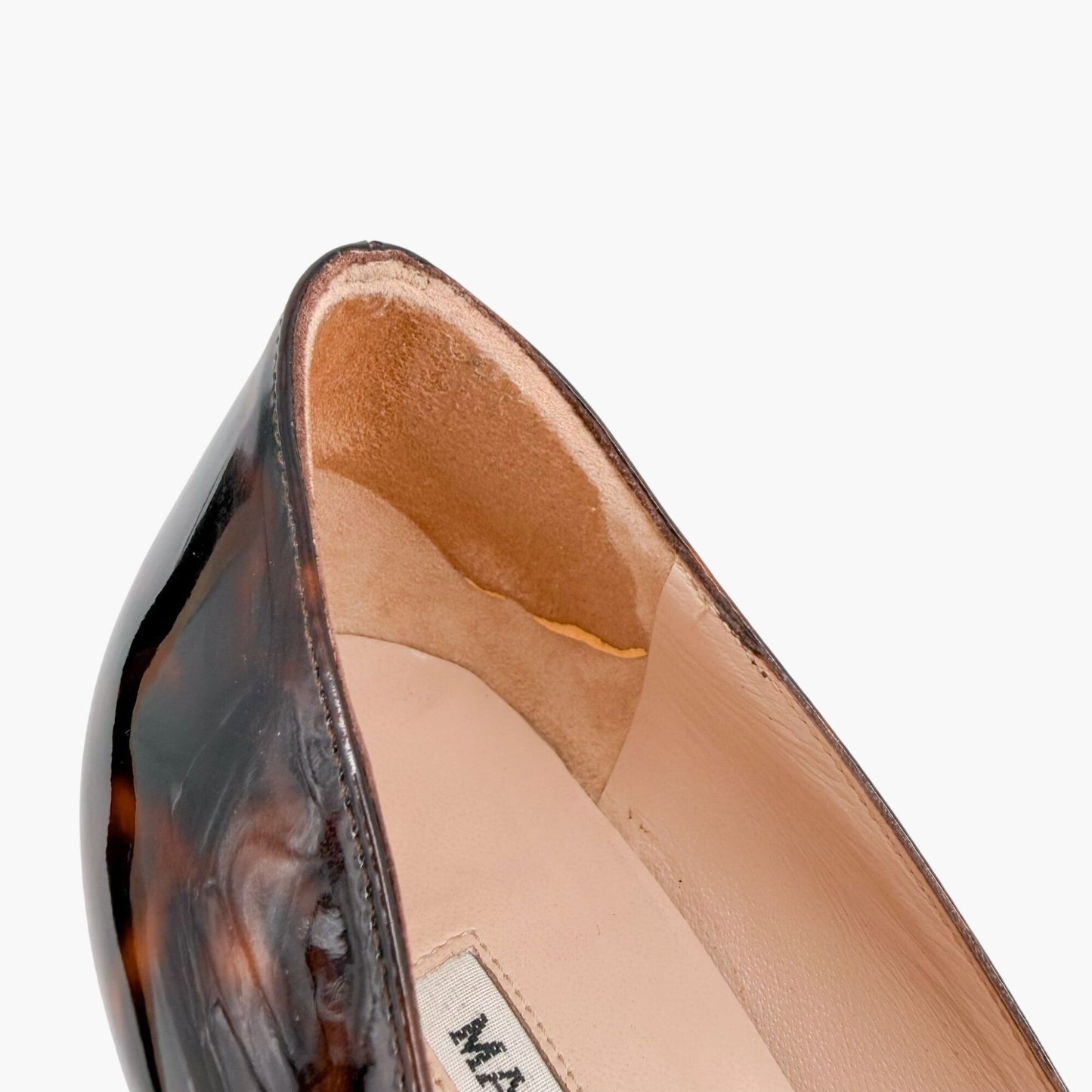 Manolo Blahnik BB Patent Pumps Brown Size 40.5