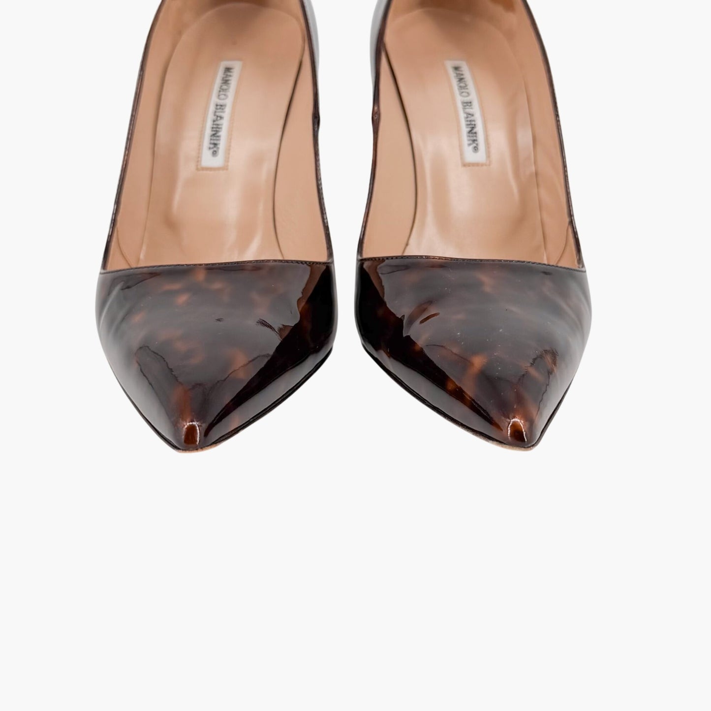Manolo Blahnik BB Patent Pumps Brown Size 40.5