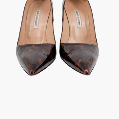 Manolo Blahnik BB Patent Pumps Brown Size 40.5