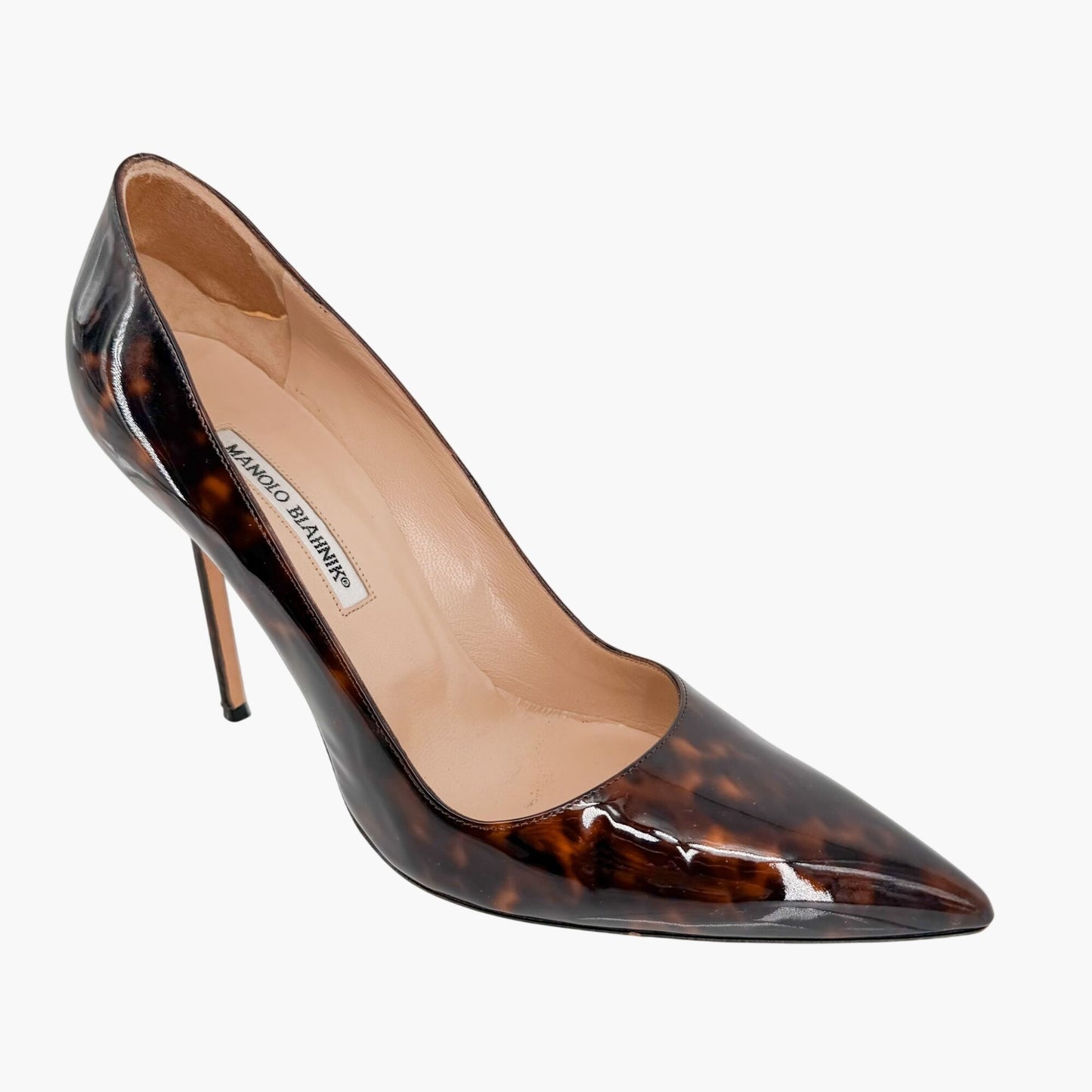 Manolo Blahnik BB Patent Pumps Brown Size 40.5