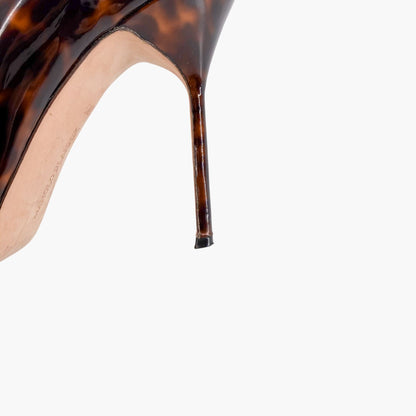 Manolo Blahnik BB Patent Pumps Brown Size 40.5
