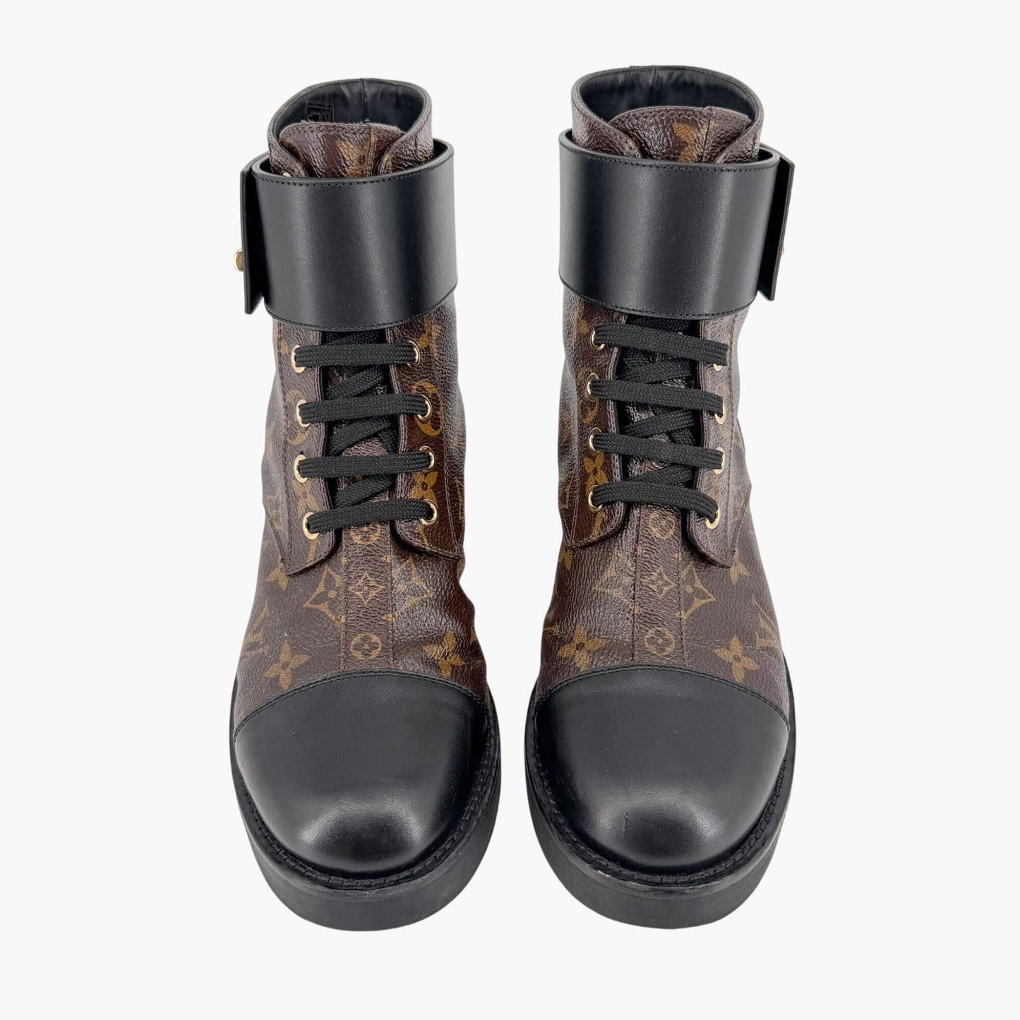 Louis Vuitton Ranger Wonderland Combat Boots in Brown LV Canvas Size 36.5