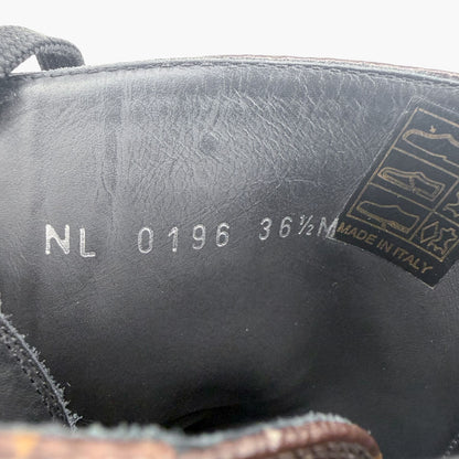Louis Vuitton Ranger Wonderland Combat Boots in Brown LV Canvas Size 36.5