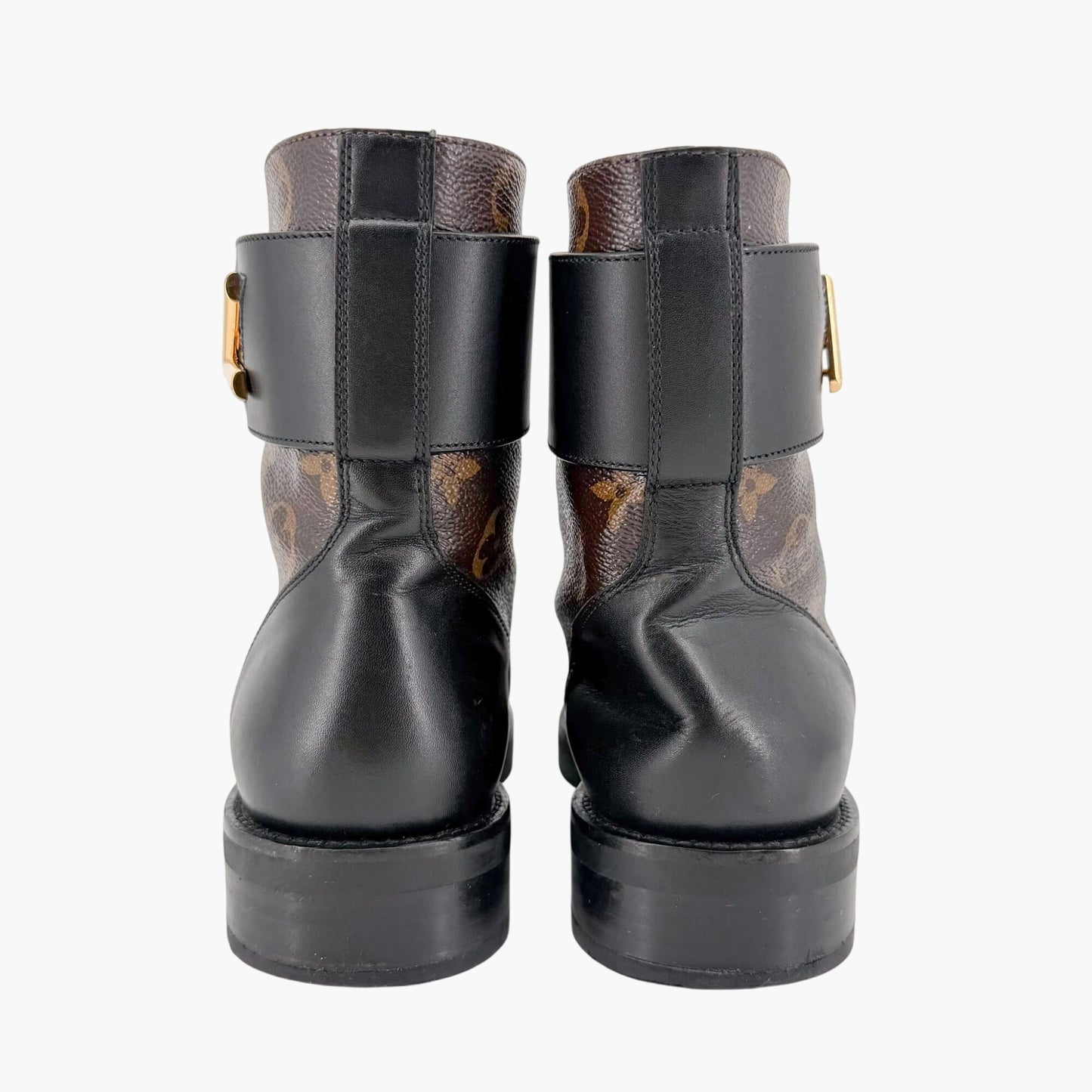 Louis Vuitton Ranger Wonderland Combat Boots in Brown LV Canvas Size 36.5