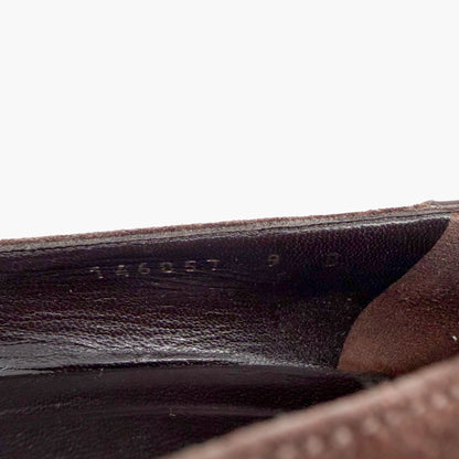 Gucci Horsebit Cap Toe Pumps Brown GG Size 9
