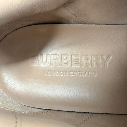 Burberry Albridge Check Sneakers Beige Size 37.5