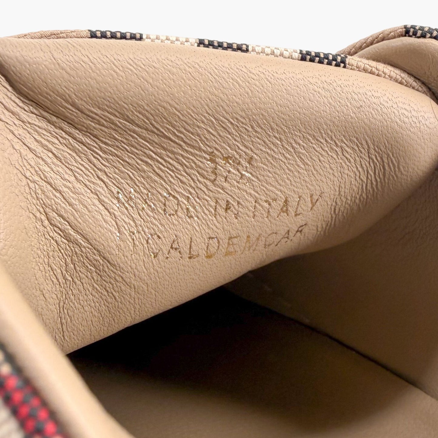 Burberry Albridge Check Sneakers Beige Size 37.5