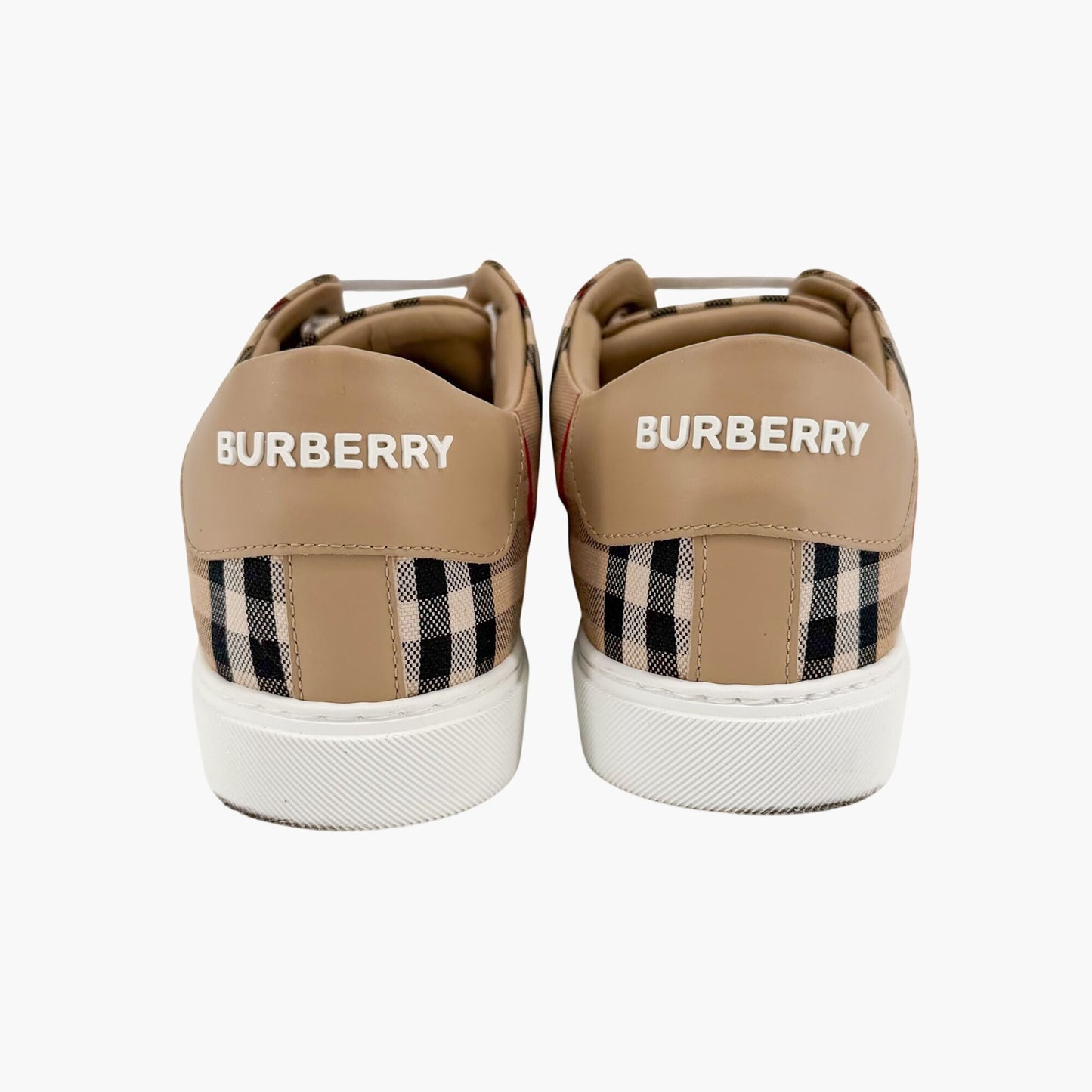 Burberry Albridge Check Sneakers Beige Size 37.5