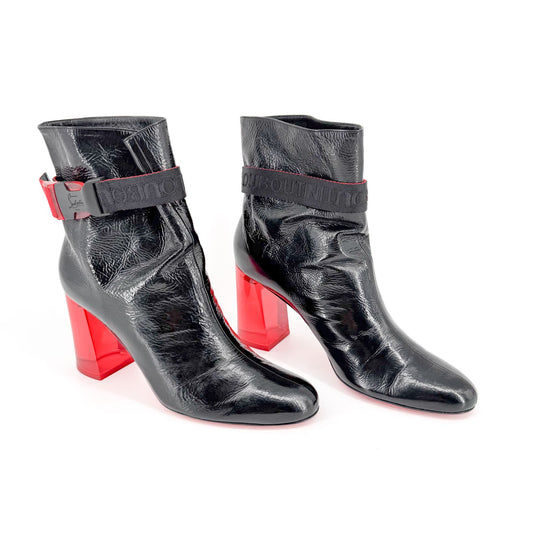 Christian Louboutin Telesiege Heel Boots Black Size 41.5