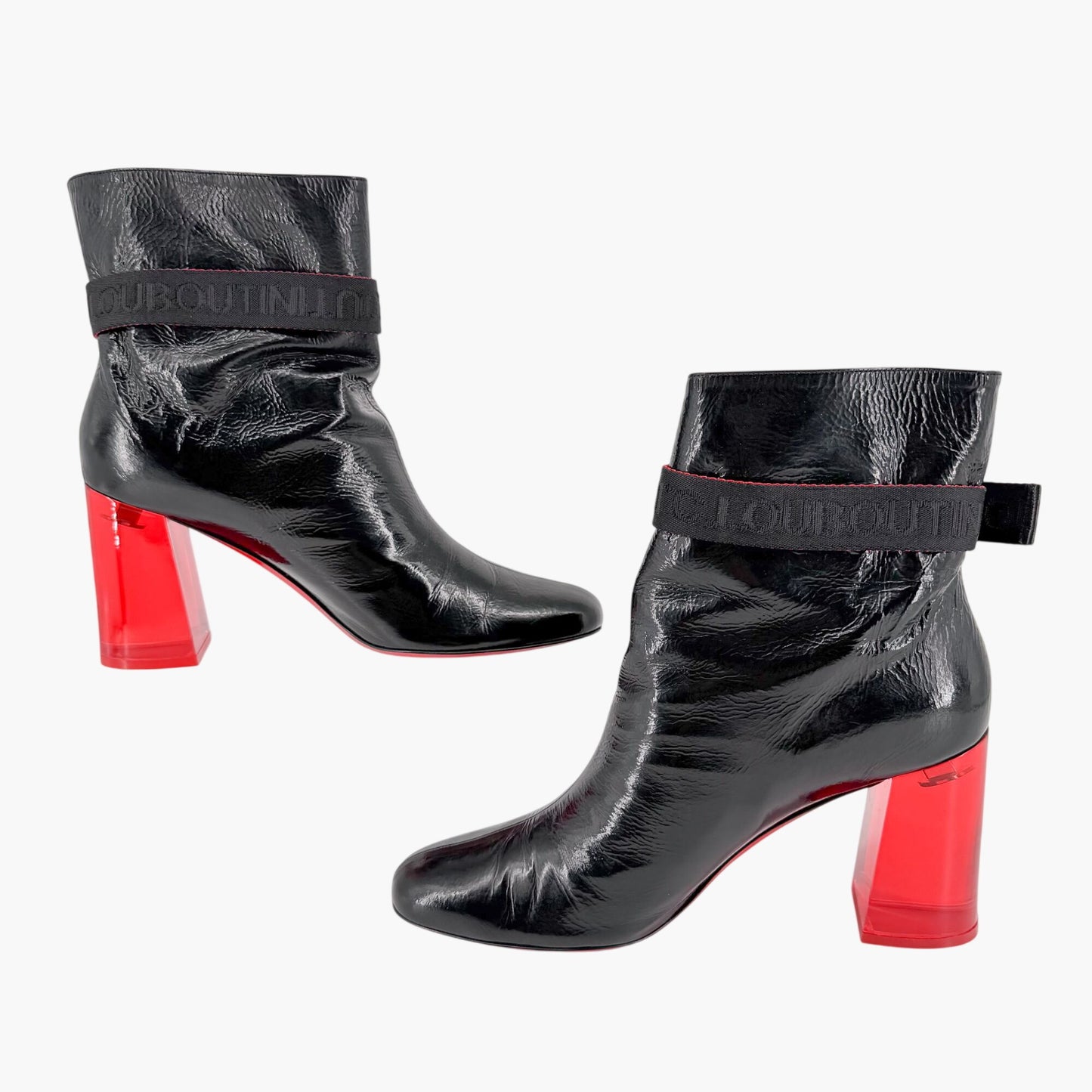 Christian Louboutin Telesiege Heel Boots Black Size 41.5
