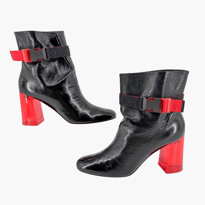 Christian Louboutin Telesiege Heel Boots Black Size 41.5