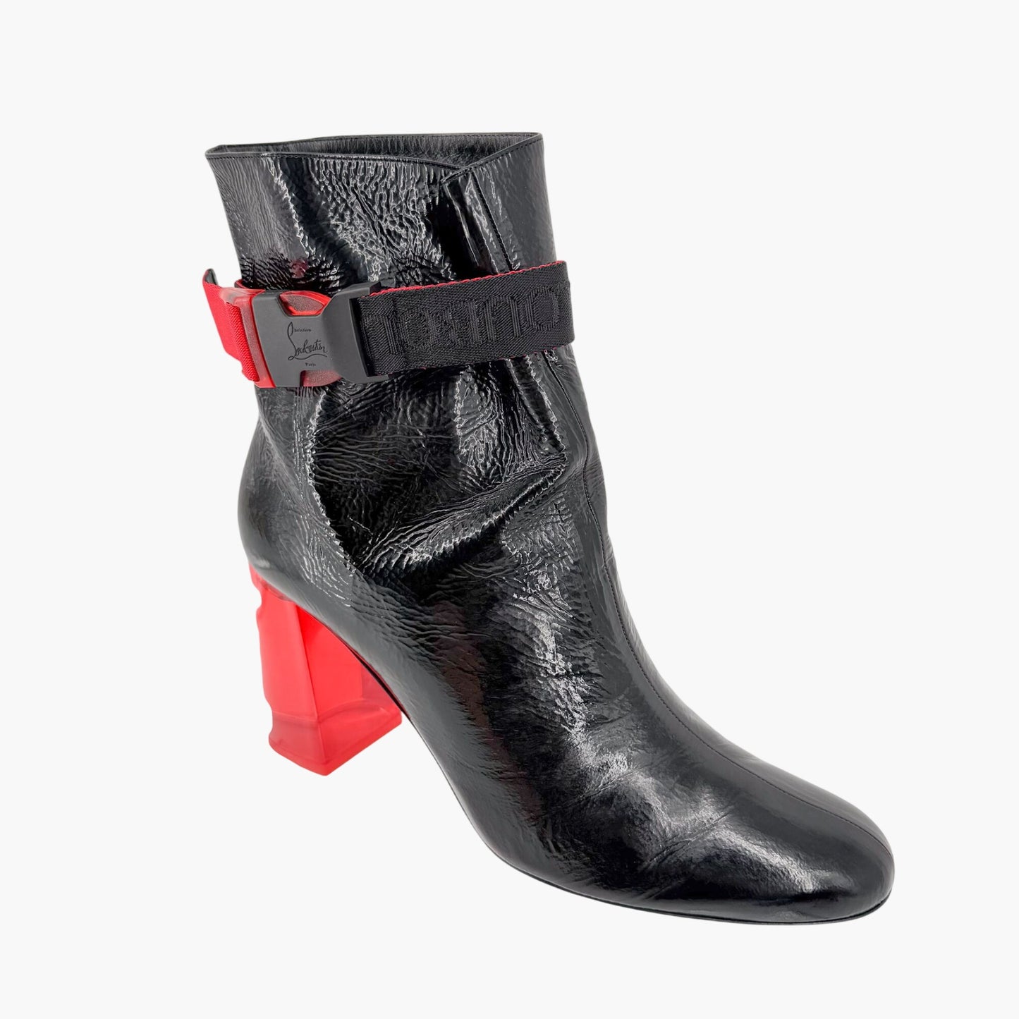 Christian Louboutin Telesiege Heel Boots Black Size 41.5