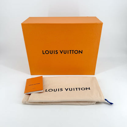 Louis Vuitton Laureate Platform Desert Combat Boot in Black Suede & LV Monogram Canvas Size 40