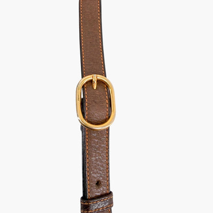 Gucci Vintage GG Monogram Crossbody Bag Beige