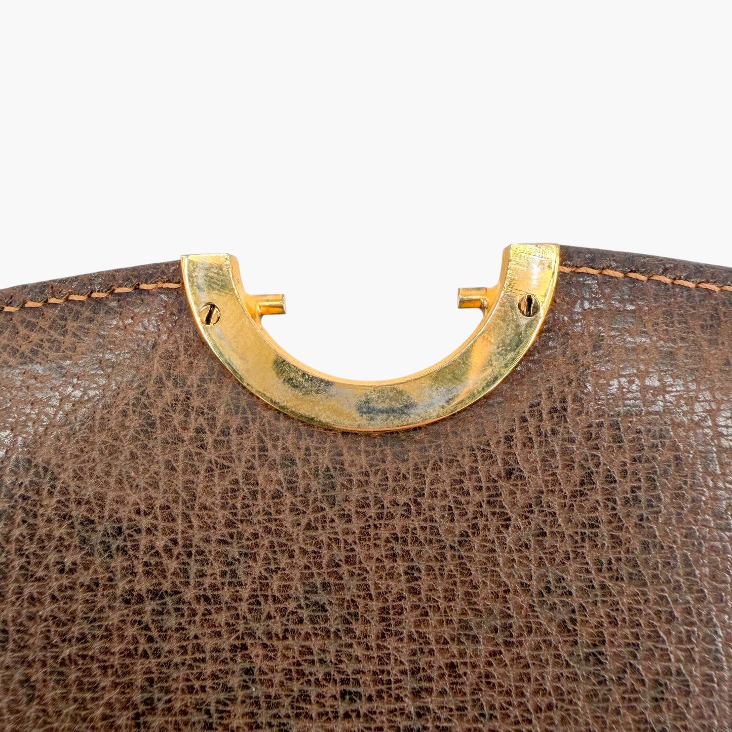 Gucci Vintage GG Monogram Crossbody Bag Beige