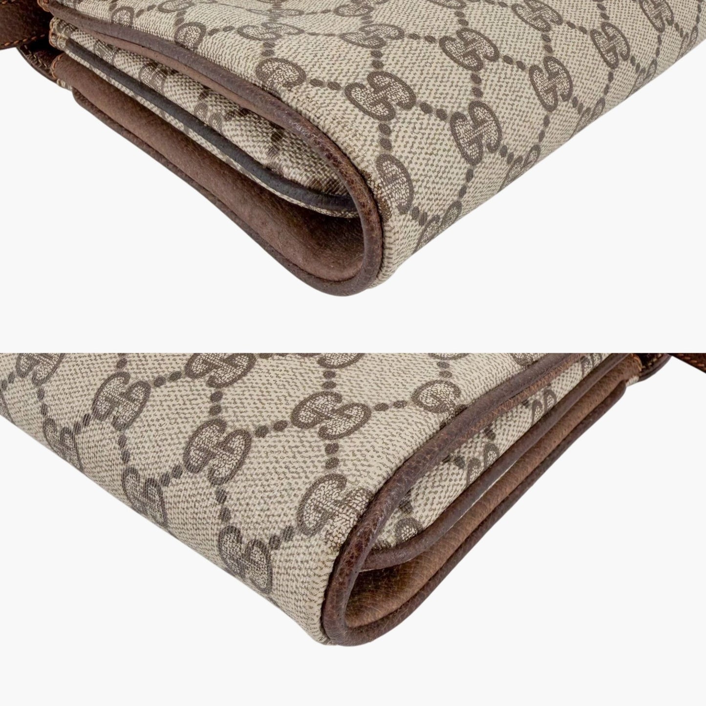 Gucci Vintage GG Monogram Crossbody Bag Beige
