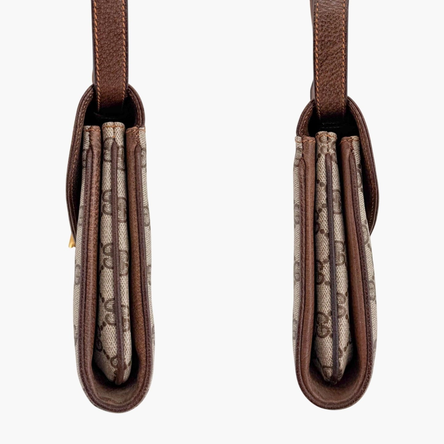 Gucci Vintage GG Monogram Crossbody Bag Beige