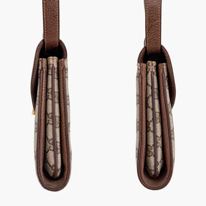 Gucci Vintage GG Monogram Crossbody Bag Beige