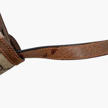 Gucci Vintage GG Monogram Crossbody Bag Beige