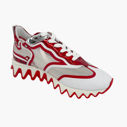 Christian Louboutin Sharkina Sneakers White Red Size 40