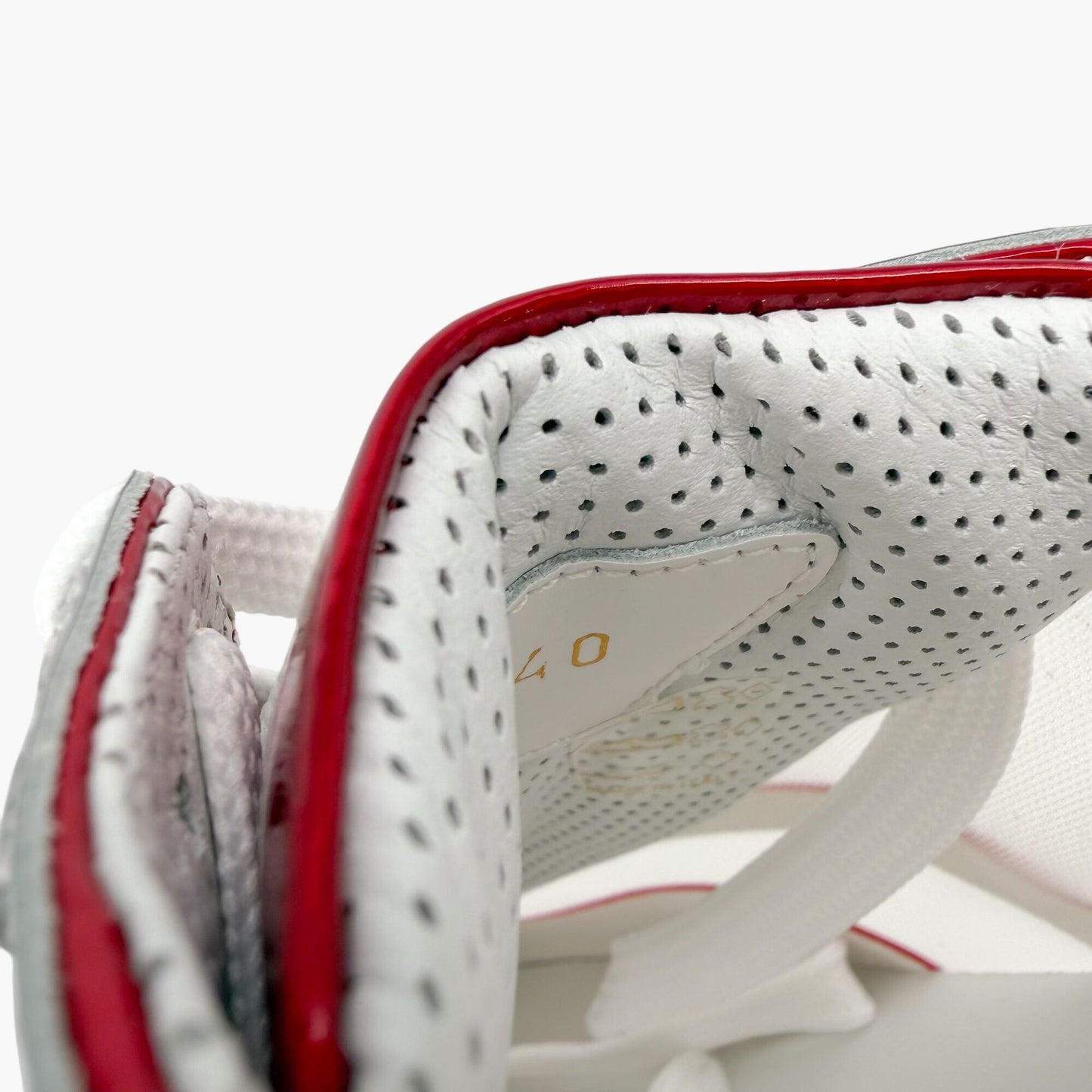 Christian Louboutin Sharkina Sneakers White Red Size 40