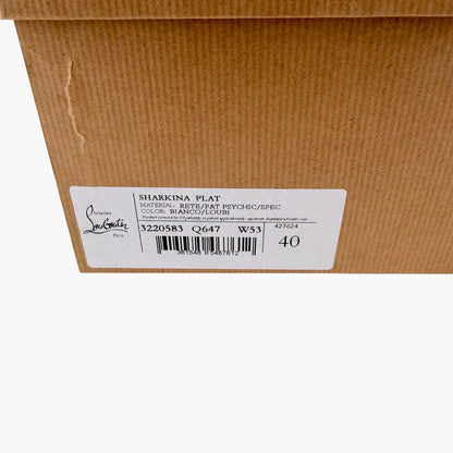 Christian Louboutin Sharkina Sneakers White Red Size 40