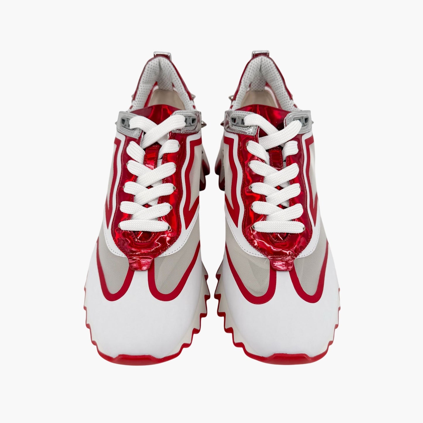 Christian Louboutin Sharkina Sneakers White Red Size 40