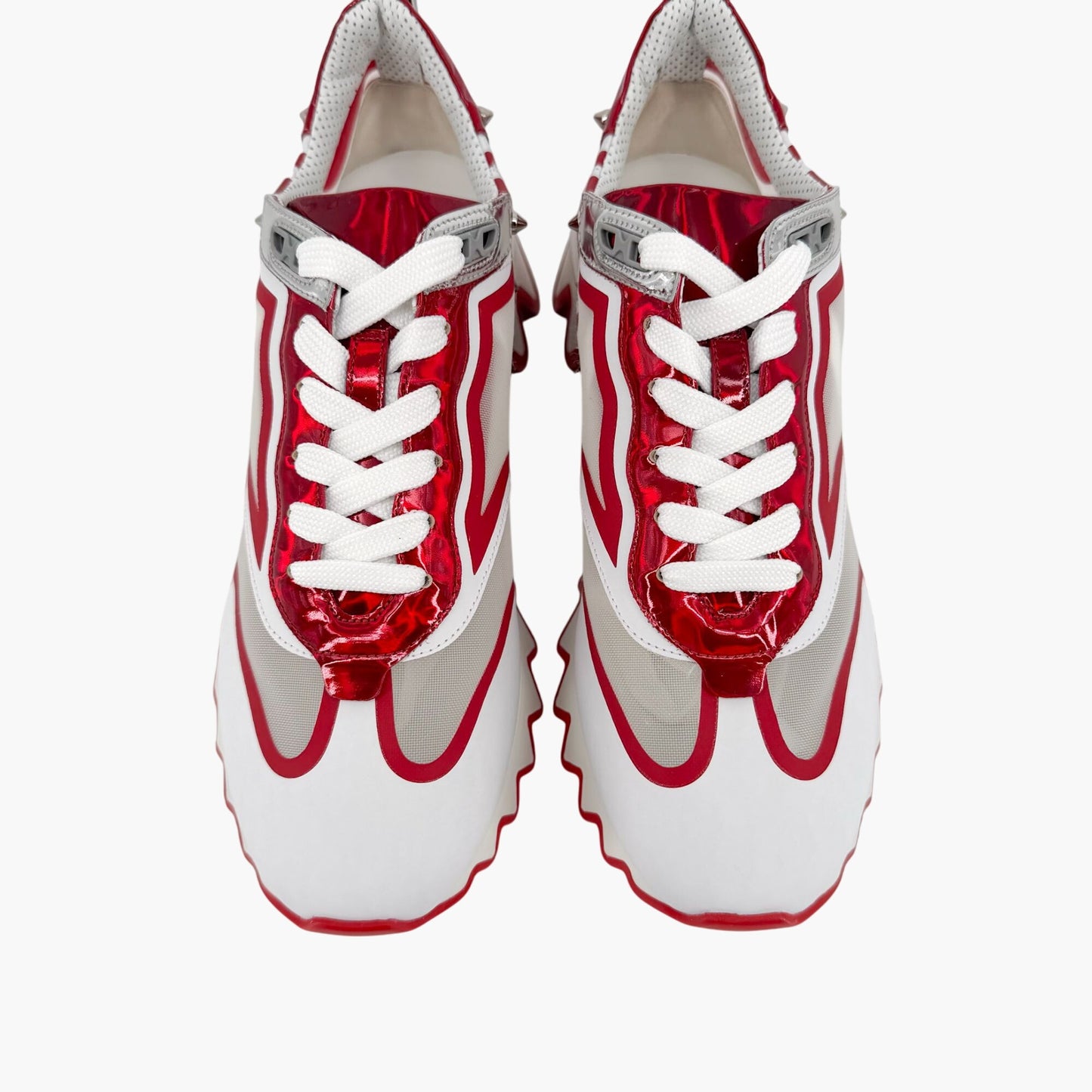Christian Louboutin Sharkina Sneakers White Red Size 40