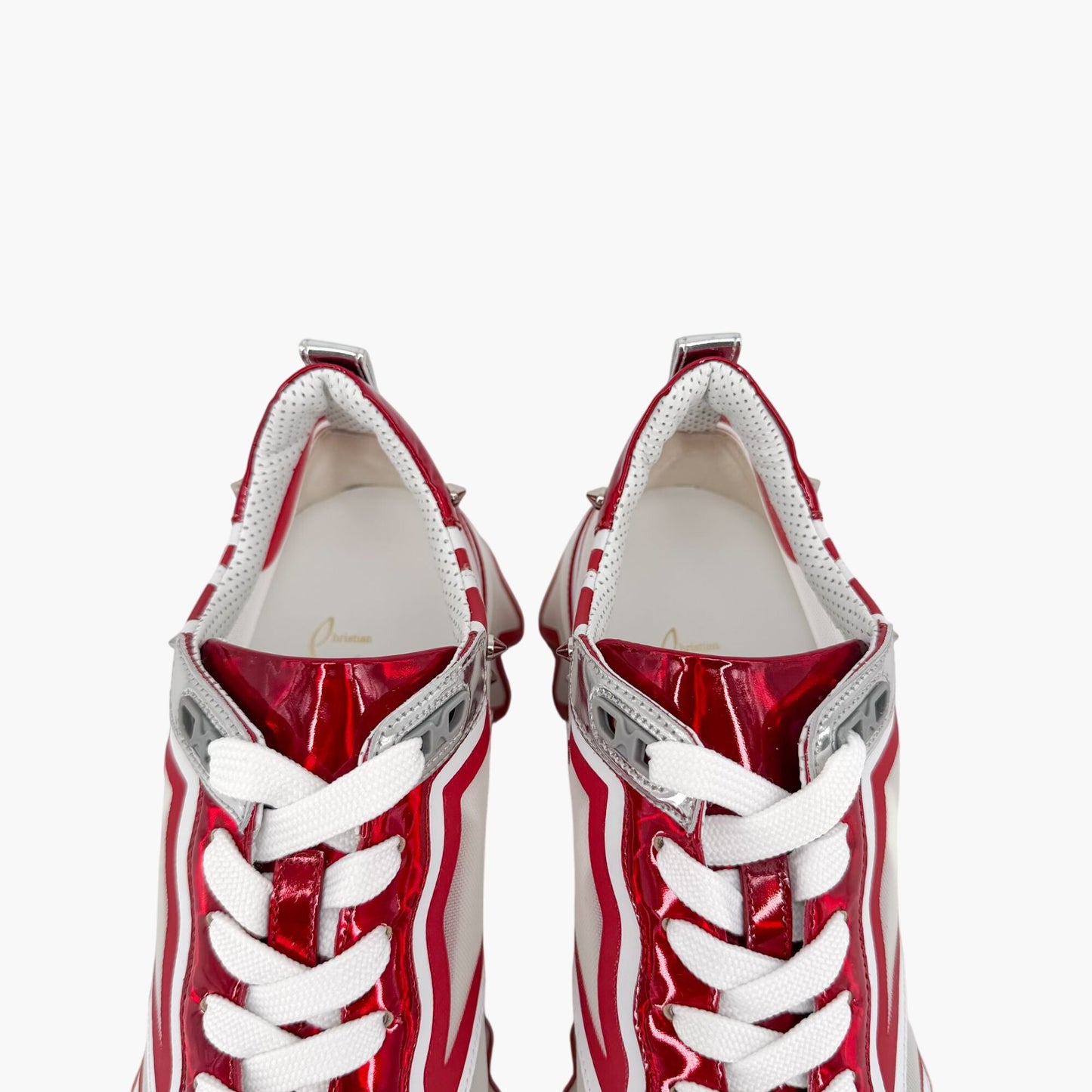 Christian Louboutin Sharkina Sneakers White Red Size 40