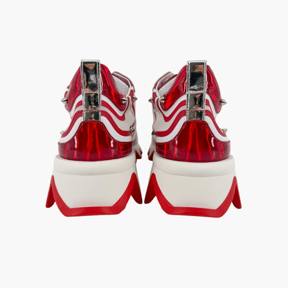 Christian Louboutin Sharkina Sneakers White Red Size 40