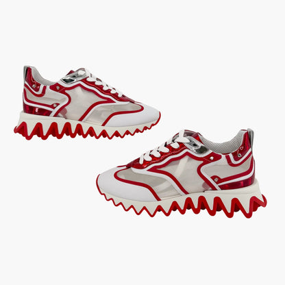 Christian Louboutin Sharkina Sneakers White Red Size 40