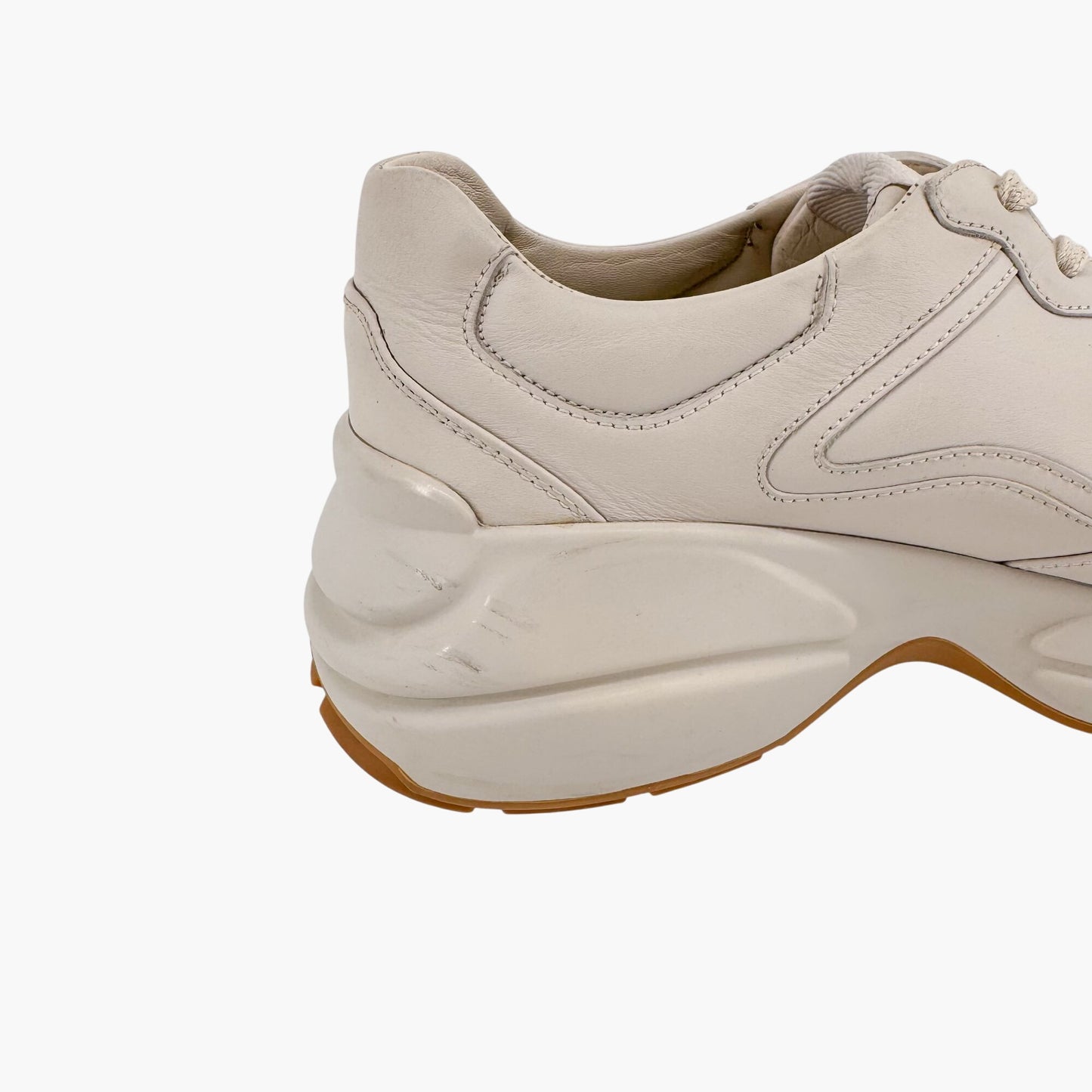 Gucci Rhyton GG Interlock Sneakers in Beige Leather – Size 39.5