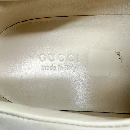 Gucci Rhyton GG Interlock Sneakers in Beige Leather – Size 39.5