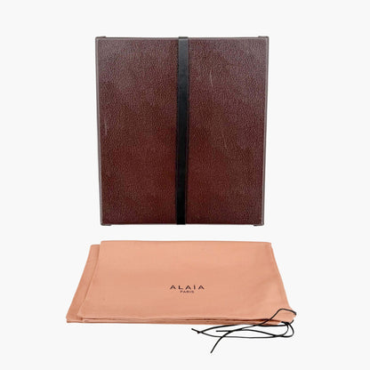 Alaïa Laser Cut Military Combat Boots Black Size 37