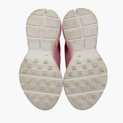 Gucci Rhyton Mystic Cat Sneakers in Pink Leather Size 38.5