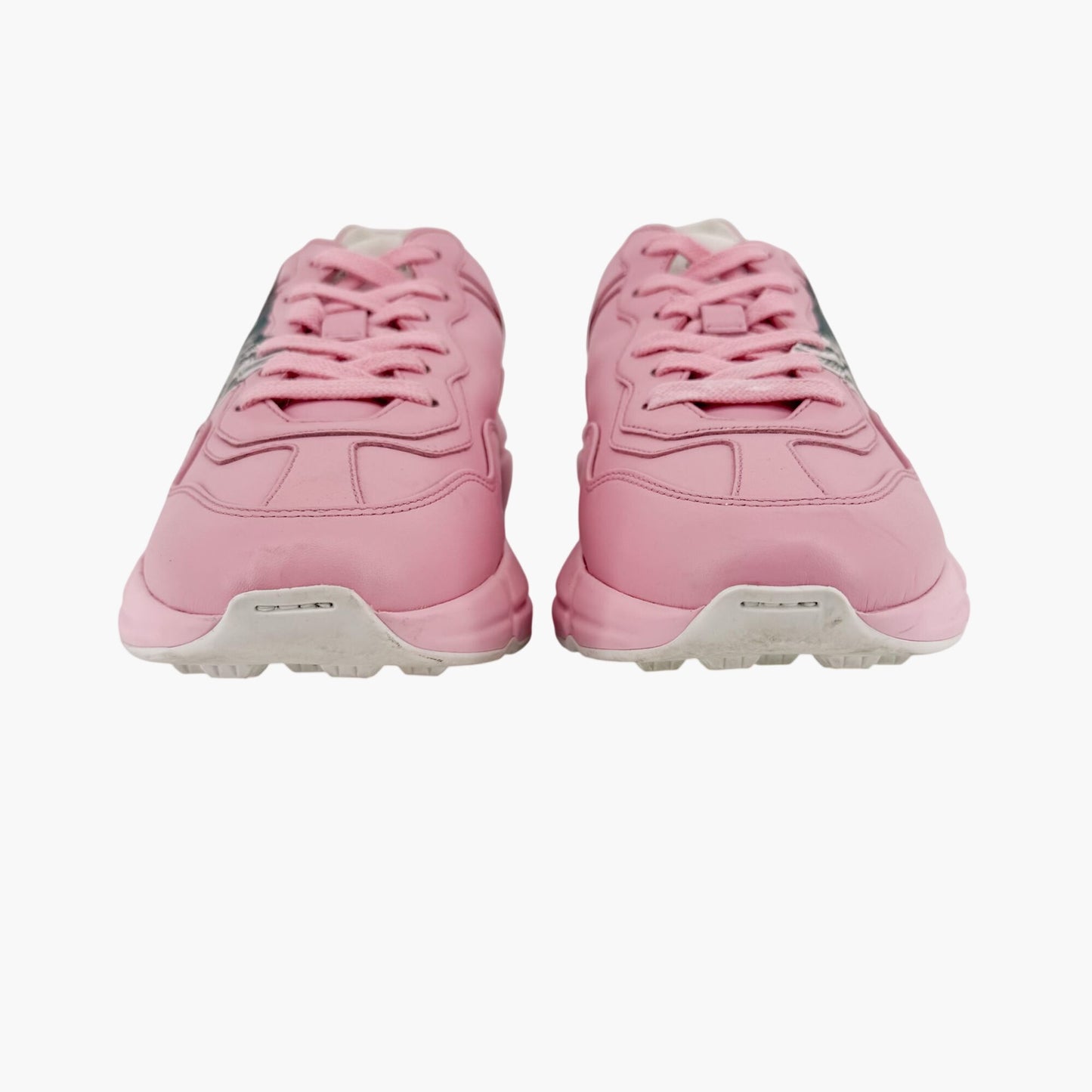 Gucci Rhyton Mystic Cat Sneakers in Pink Leather Size 38.5