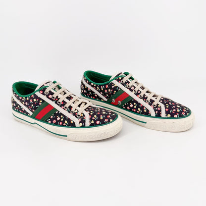 Gucci Tennis 1977 Liberty London Floral Canvas Sneakers Size 40