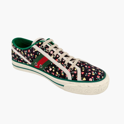 Gucci Tennis 1977 Liberty London Floral Canvas Sneakers Size 40
